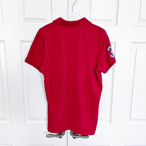 US Polo Assn Slim Fit Stretch Pique Polo Shirt - Picture 7 of 8